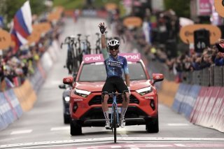 Une belle victoire pour Andrea Vendrame KEYSTONE/AP/Massimo Paolone